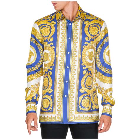 versace dress shirt for men|Versace collection men shirt.